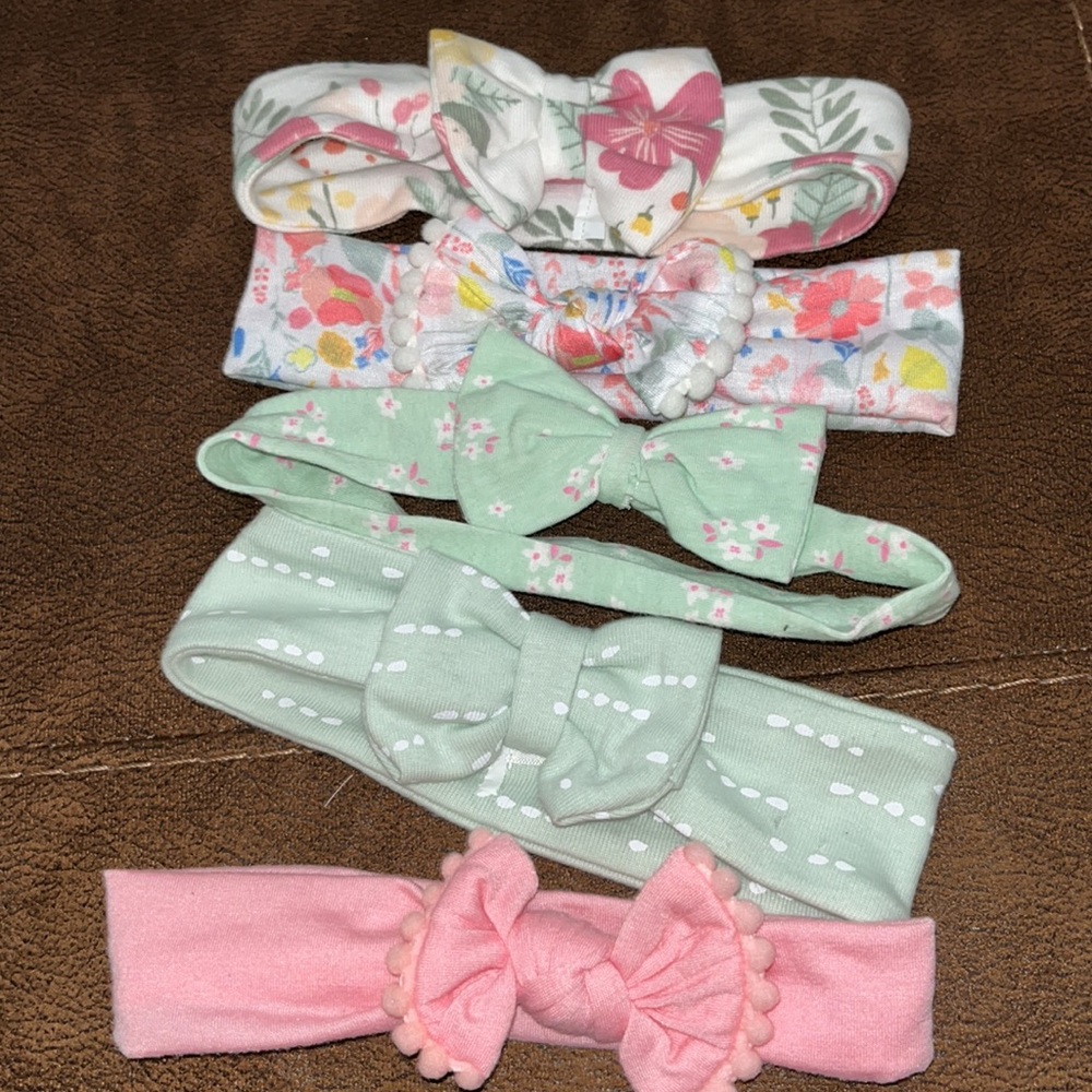 Set of baby bows